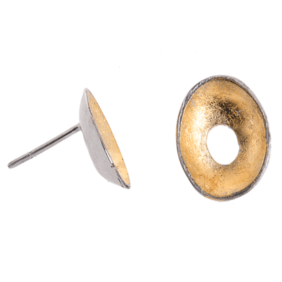 Gold<br> limpet earrings